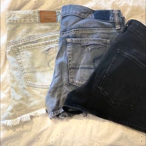 3 pairs of American Eagle shorts.